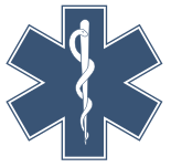 Star of Life med æskulapstav (for ambulancetjeneste)