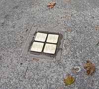 Stolpersteine for the Weissfisch family in Bratislava