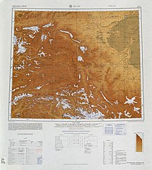 Map including the Yarkand River (labeled as Yeh-erh-ch'iang Ho) and surrounding region from the International Map of the World (AMS, 1966)[a]