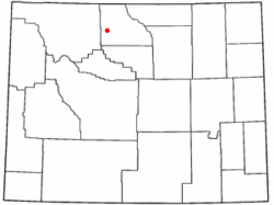 Location of Burlington, Wyoming