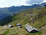 Blick in Richtung Bergstation der Seilbahn