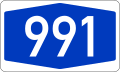 File:Bundesautobahn 991 number.svg