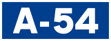 Autovía A-54 shield}}