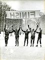 Finish van de Elfstedentocht, 1956