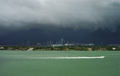 Image 7Typical summer afternoon shower from the Everglades traveling eastward over Downtown Miami (from Geography of Florida)