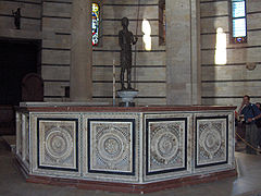 Baptistry font by Guido Bigarelli da Como