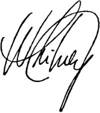 Signature de Whitney Houston