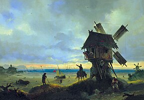 Windmühle am Meer 1837