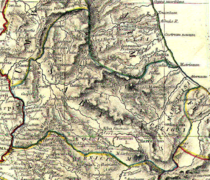 Ancienne carte du Sabinium.