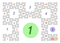 Fibonacci numbers in the Fibonacci word Fractal