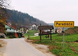 pogled na Paradišče