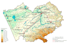 Carte physique du kraï de l'Altaï