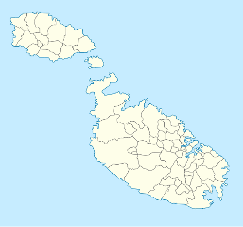 Map of Malta and the 14 teams of the 2018–19 Premier League