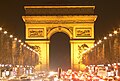 L'arc de Triomphe et les Champs-Élysées