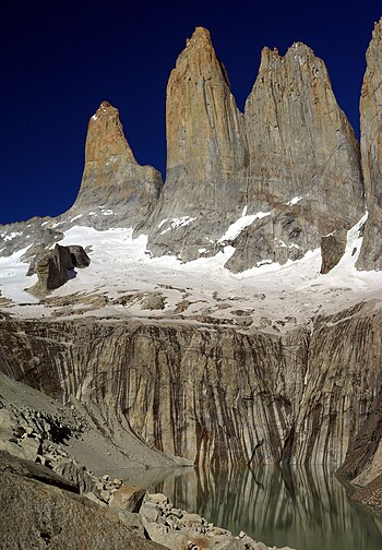 Ett panorama över bergskedjan.