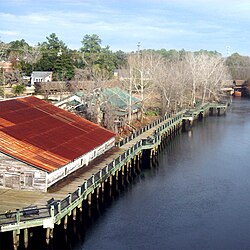 The Riverwalk in downtown Conway