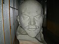 Head of Lenin statue in the museum basement.