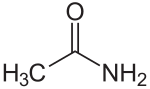 Strukturformel von Acetamid