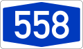 File:Bundesautobahn 558 number.svg