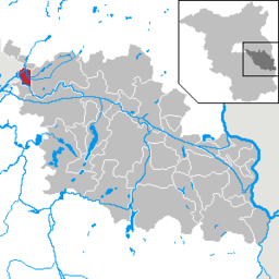 Erkners läge i Brandenburg