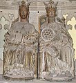 Statue of emperor Otto I. and his wife Editha, an english princess, Cathedral of Magdeburg