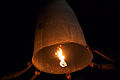 Release of sky lanterns during Loi Kratong festival, Thailand