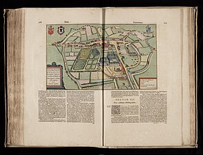 Oudenburg in de eerste helft van de 17e eeuw (afbeelding uit Flandria Illustrata - 1641)