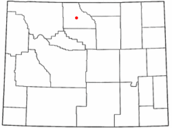 Location of Greybull, Wyoming