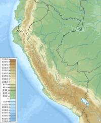 Pichu Pichu trên bản đồ Peru