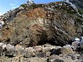 L'anticlinal dit de la "Mort anglaise" (plage de Trez Rouz)