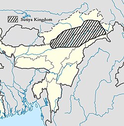 The Chutia Kingdom c. 13th century during the reign of King Gaurinarayan.