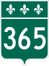 Route 365 marker