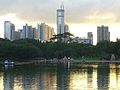 View of Hua Qiang Bei road (Futian District) in Shenzhen, China