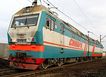 2ЭС6-005 в классической бирюзовой окраске