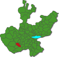 Municipality location in Jalisco