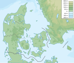 Ertholmenes läge i Danmark.