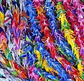 Paper cranes, prayers for peace