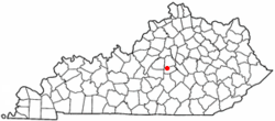 Location of Perryville, Kentucky