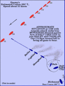 7時ごろ。米駆逐艦による突撃。