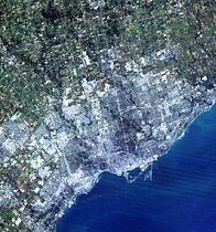 Toronto from space.