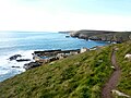 Le site de Pors-Loubous et les falaises avoisinantes.