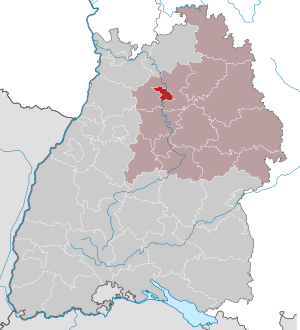 Li position de Heillbronn in Baden-Württemberg