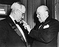 Truman e Churchill in smoking nel 1953