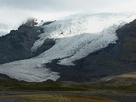 Outlet glacier of Öræfajökull, Iceland