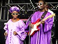 Image 11Malian musical duo Amadou et Mariam are known internationally for their music, combining Malian and international influences. (from Culture of Mali)