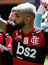 Gabriel Barbosa em atividade pelo Flamengo