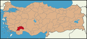 Localisation de Burdur (province)