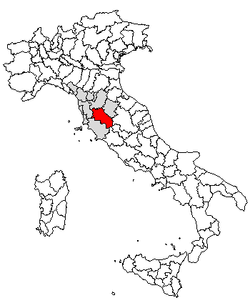 Location of Province of Siena