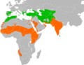 Distribution map