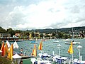 Il lungolago di Velden con il castello